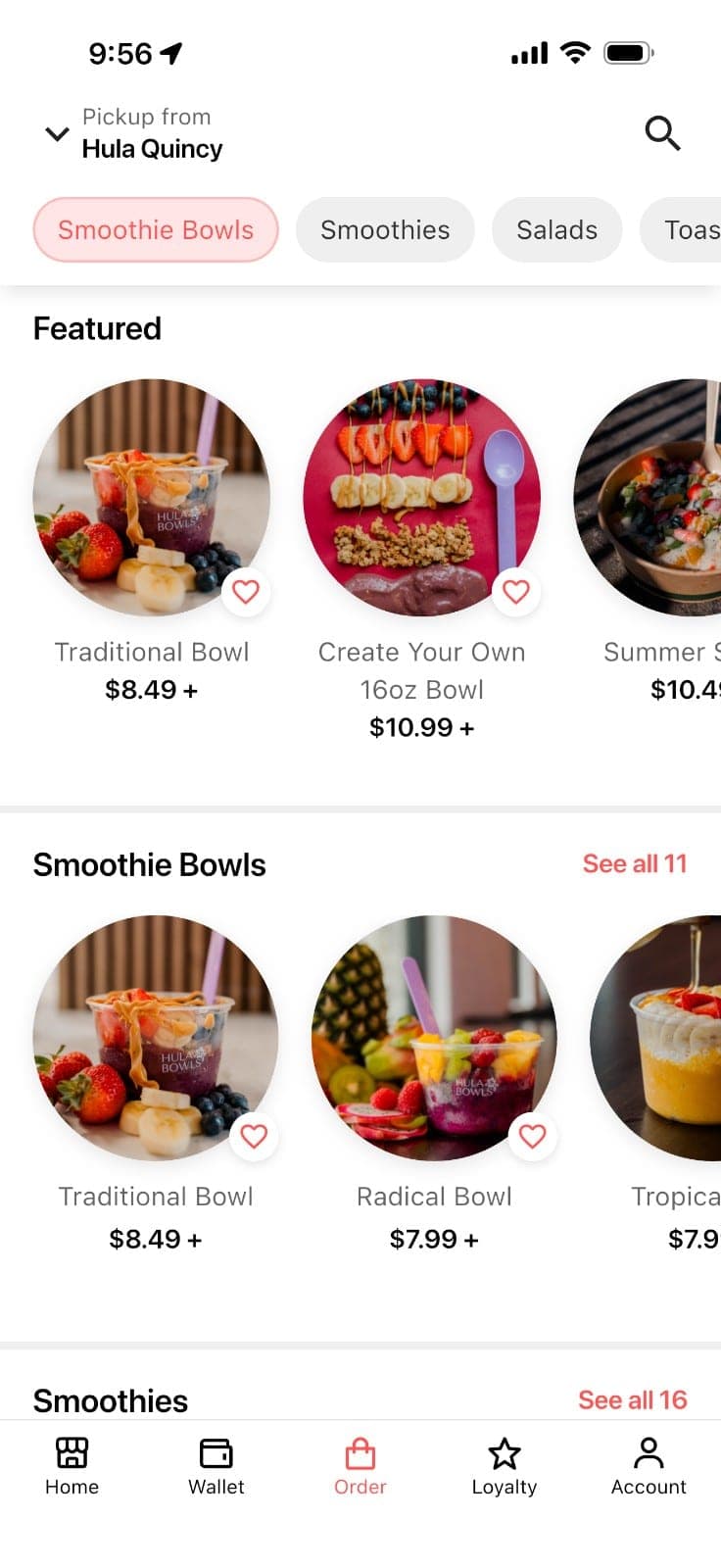Hula Bowls Items Page