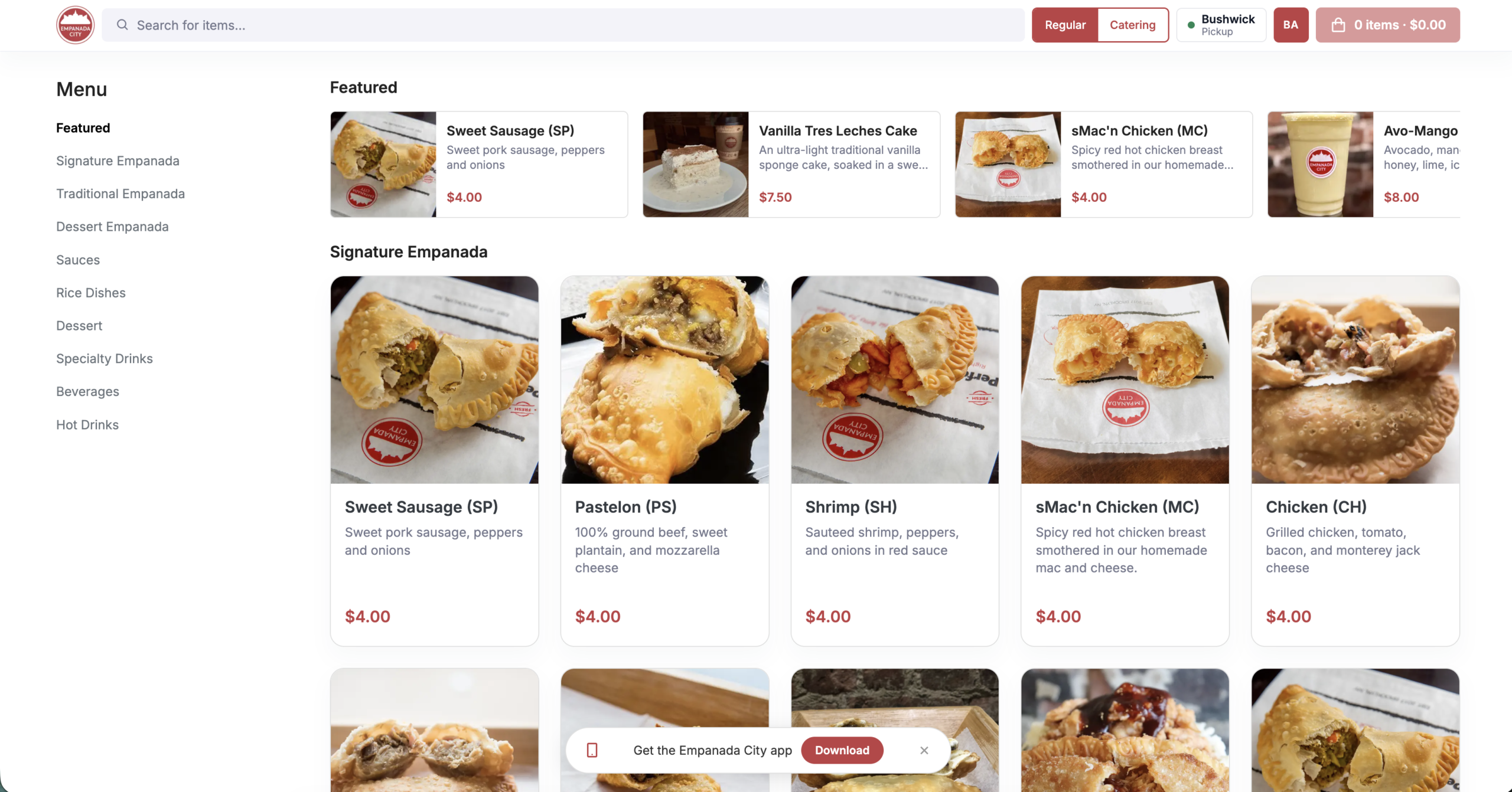 Empanada City Storefront